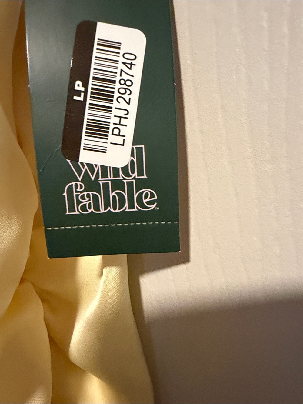 wild fable Pale Yellow Ruffle Slip Midi Dress, (SOLD) - Picture 4 of 7